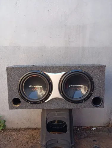 Par de subwoofer Pioneer champions series bobina dupla 4+4 400rms cada