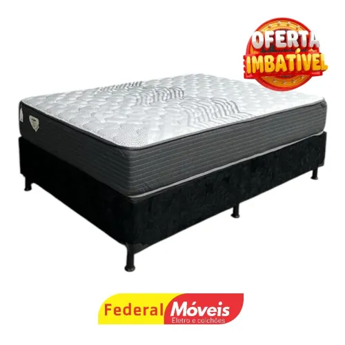 Cama Casal Box Colchão + Base Ecoflex - Mega Oferta!