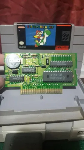 Fita Super Mario World original snes