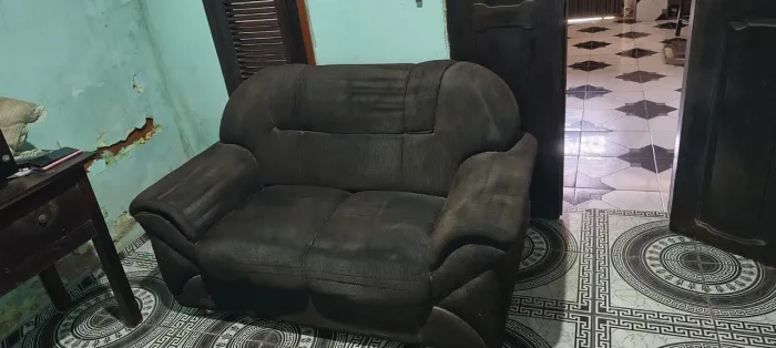 Sofá 2 lugares cor Marrom SoftFlex 