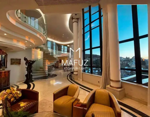 Cobertura Luxuosa à venda, 5 quartos, 5 suítes, 6 vagas, Sion - BH/ MG
