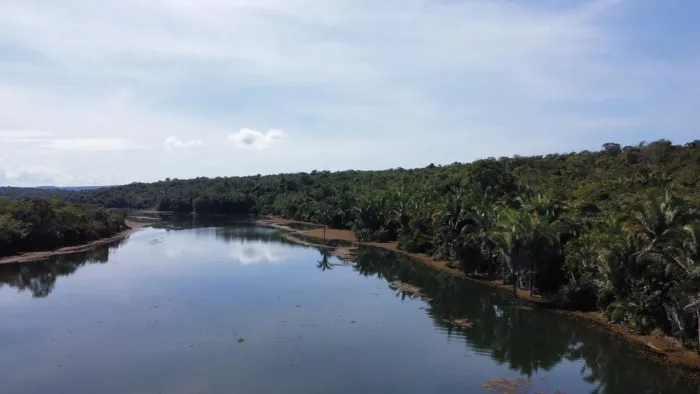 Sítio a beira do Lago do Manso.