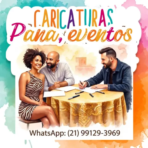Serviço de caricaturas ao vivo 