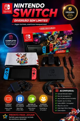  Nintendo Switch OLED - Completo | Excelente Estado