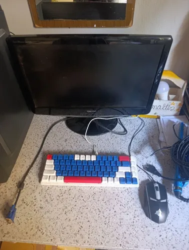 Vendo teclado gamer e mouse gamer e monitor Samsung