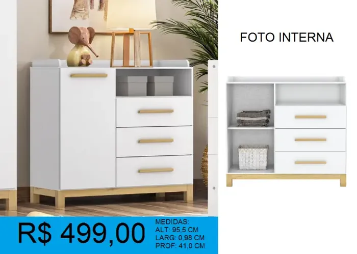 Comoda infantil garanta já a sua - a pronta entrega