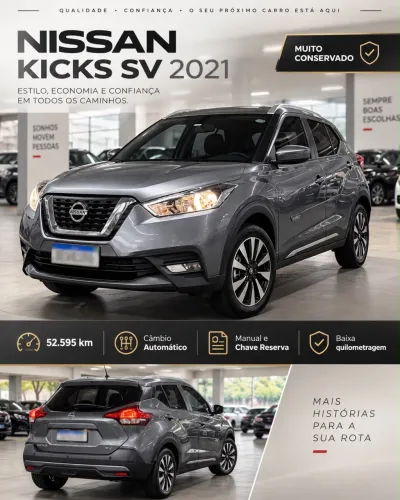 Nissan Kicks SV 1.6 16V Flexstar 5P Aut. 2021