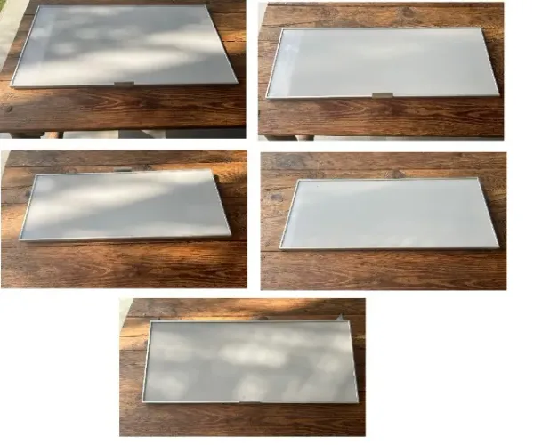 5 portas de aluminio com vidro branco armario cozinha / sala