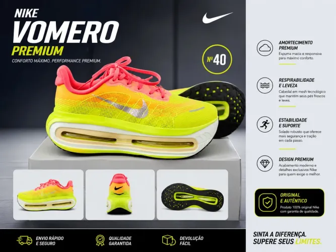 ( PROMOÇÃO) NIKE VOMERO PREMIUM N ° 40