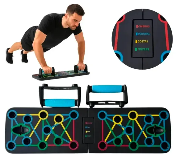 Prancha Para Flexão De Braço Suporte Apoio Musculação