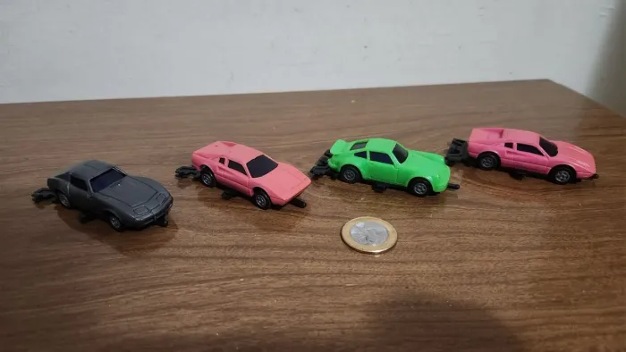 Carrinho Miniatura Porsche Glasslite Fricção Anos 80