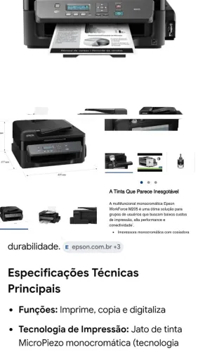 Impressora epson m205 monocronatica multifuncional