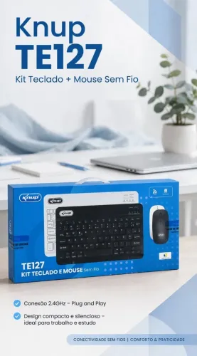 TECLADO & MOUSE SEM FIO