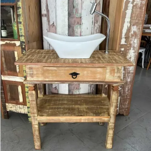 Aparador Para Lavabo Com Patina