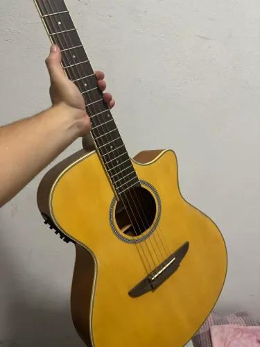 Violão Tajima Woodstock TW-27 Eletroacústico Cutaway - Cordas de Aço