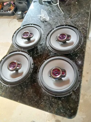 4 Alto Falante Pioneer TS-1760BR 6 Polegadas 200W RMS 4 Ohms Triaxial Bobina Simples
