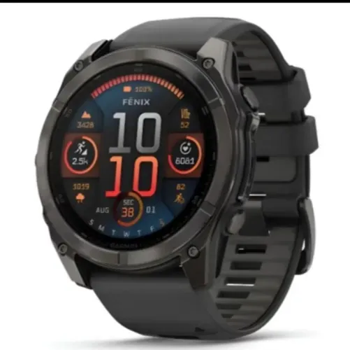 Garmin fênix 8 amoled 47mm saphire carbon black