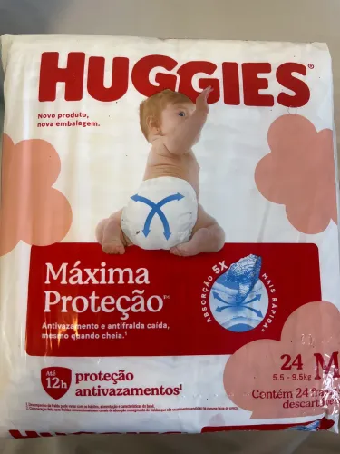 3 PACOTES DE FRALDAS HUGGIES M