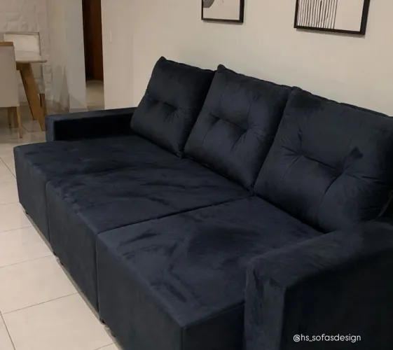 Sofá retrátil e reclinável reformado