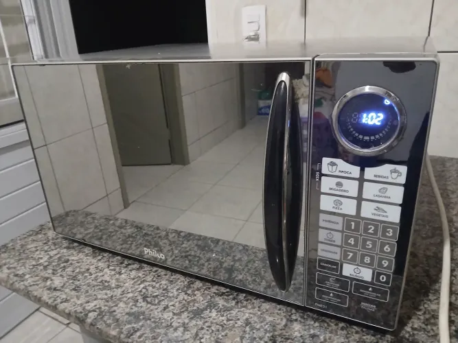 Micro-ondas espelhado philco 31litros