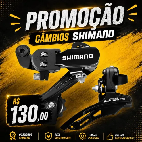 Câmbios SHIMANO dianteiro e traseiro R$ 130.00