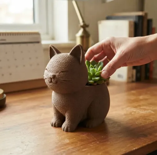 Vaso de Plantas Gatinho
