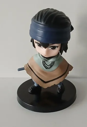 BONECO ACTION FIGURE MINIATURA NARUTO SHIPPUDEN SASUKE PONCHO