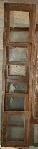 Janela Vitro de Madeira Maciça 2,88 x 0,60 x 0,15