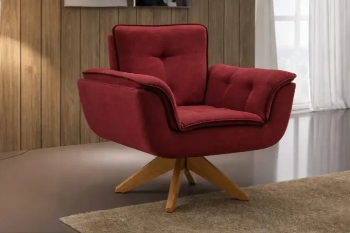 Poltrona Giratória Elegante