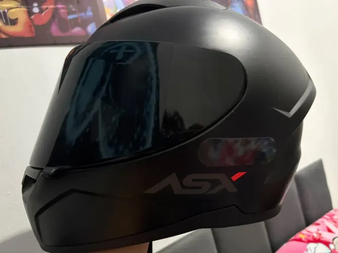 Capacete preto fosco (ASX)