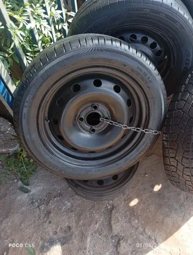 Step completo Roda+ Pneu Renault aro 15 