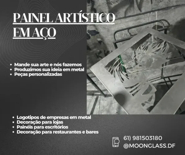 painel artístico em aço - pronta entrega