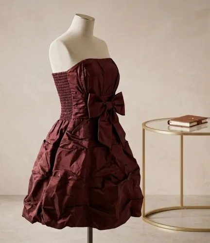 Vestido Cor Marsala