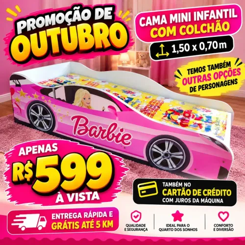 CAMA MINI INFANTIL NOVA COM COLCHÃO