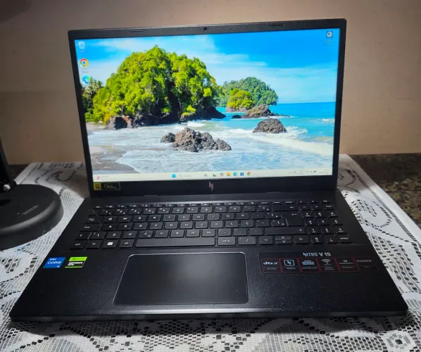 Notebook Acer Nitro V15 i5-13420H 24GB RAM 512GB SSD NVMe Nvidia RTX 3050 6GB 