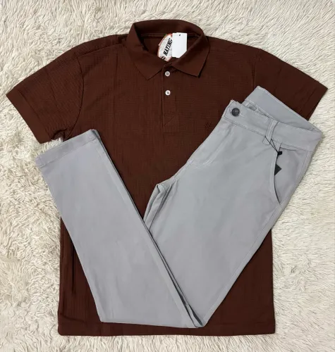 Kit G Camisa Polo e Calça Sarja 42