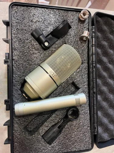 MXL Conjunto de microfone condensador de diafragma grande e pequeno 990/991