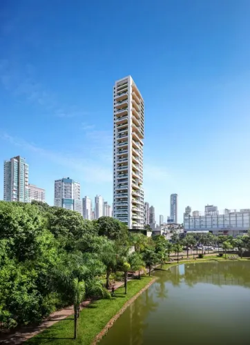 Apartamento Bauhaus em frente ao Parque Vaca Brava com 4 Suítes (Ágio) - 400m2