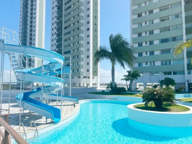 Apartamento Alto Padrão 3/4 C/ 132m² Andar alto No Residencial Club Luau de Ponta Negra