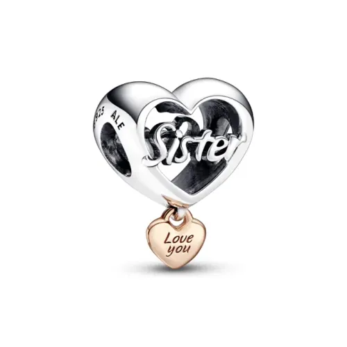 Charm Pendente Coração Te Amo Irmã PANDORA