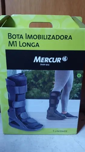Bota imobilizadora preta excelente conservação tamanho G