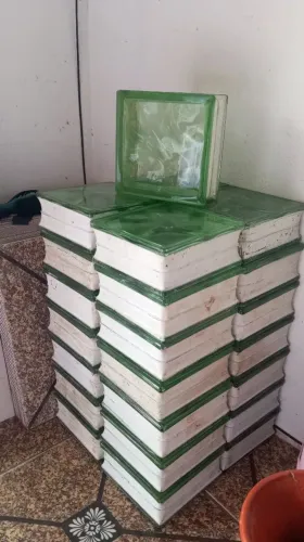 Tijolos/Blocos de vidro (verde)