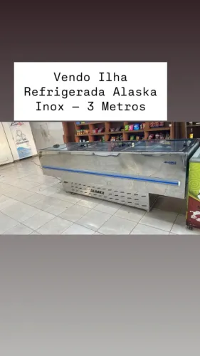 Vendo Ilha Refrigerada Alaska Inox ? 3 Metros