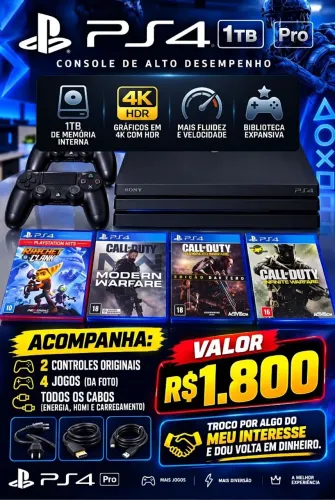 PS4 PRÓ 1TB