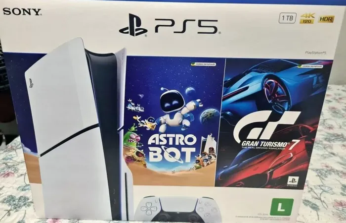 PS5 SLIM 1TERA COM LEITOR DE DISCO