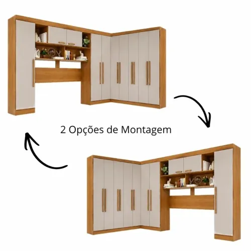 Roupeiro Modulado Canto Casal Liz rf87