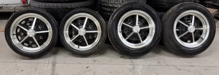 Jogo de Rodas RAW Aro 15 Tala Larga + Pneus | Estilo Porsche/Fuchs