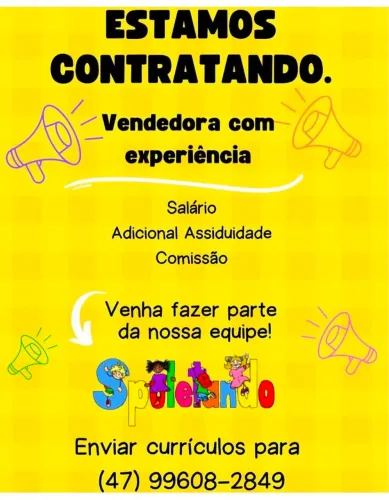 Vendedora de Loja Infantil