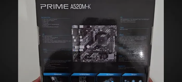 Placa Mãe A520M-K Asus AM4 DDR4 M.2