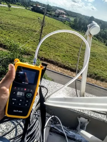 Apontamento e instalação de antena